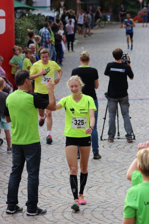 Im Ziel: Valerie Moser gewinnt bei den Frauen