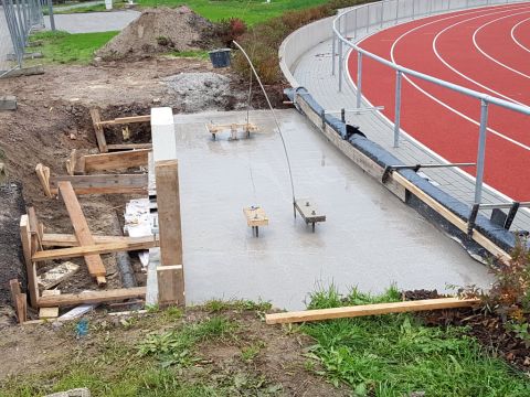 Jetzt muss der Beton noch trocknen