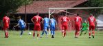 Max Armbruster (5) erzielte den 1:1 Ausgleich per Strafstoß, obwohl Torhüter Rudi Kanz die Ecke ahnte