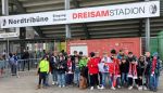 Gute Stimmung bei unseren E-Junioren vor, während und nach dem Sieg des SC Freiburg